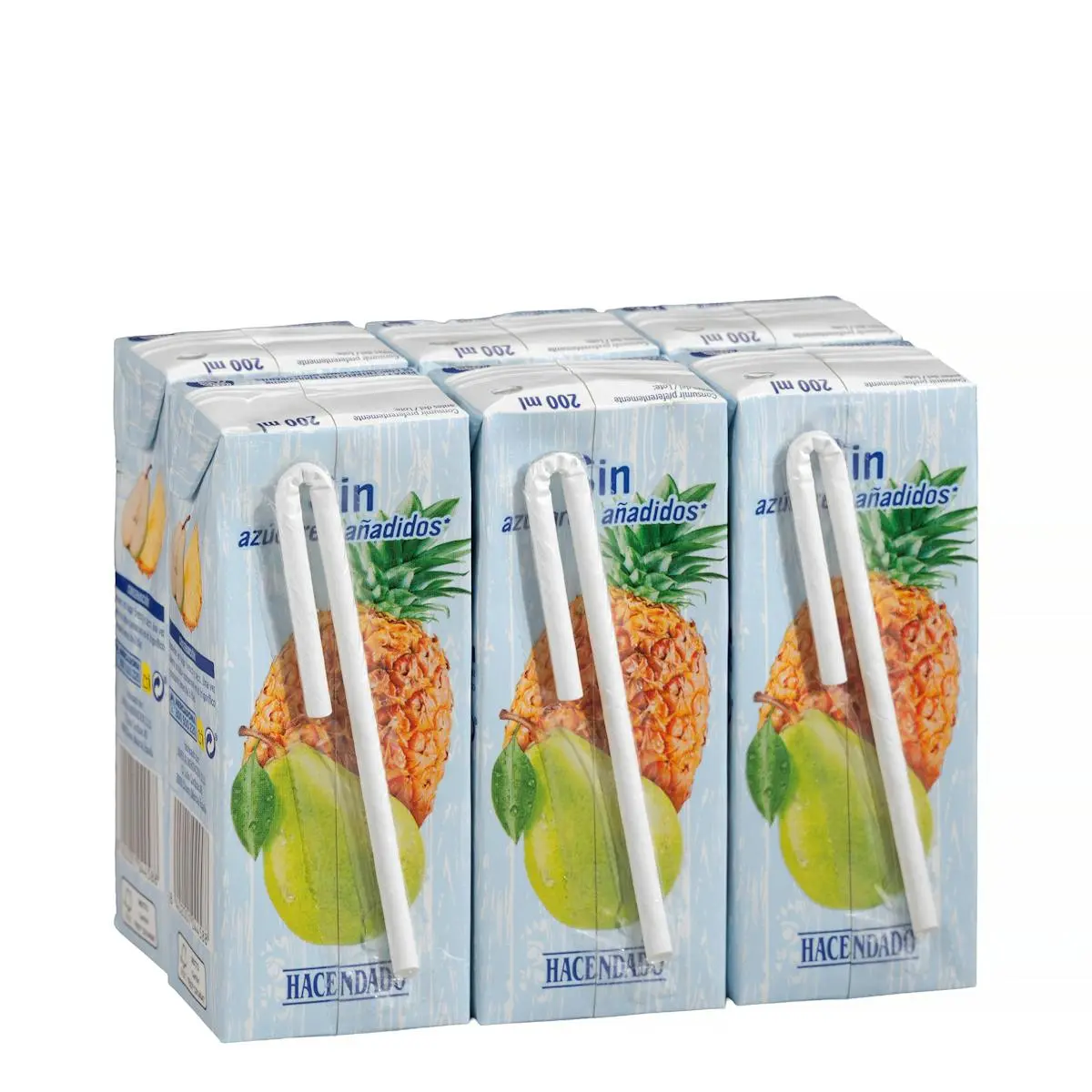 Pear pineapple drink no added sugar Hacendado