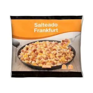 Patata i salsitxa saltades frankfurt Hacendado ultracongelat