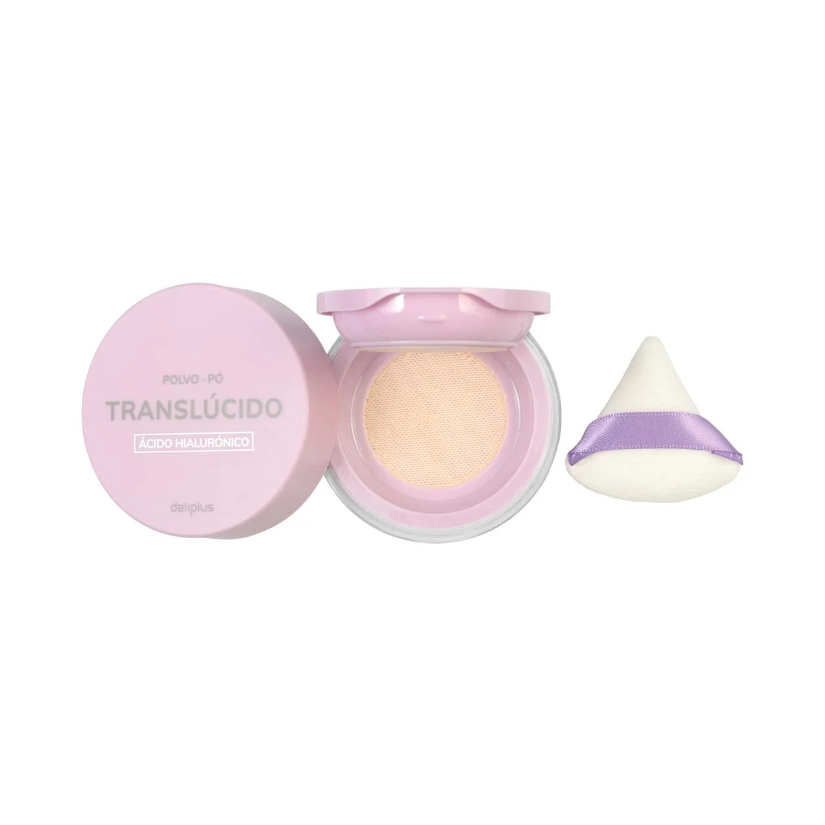Transparentes loses Puder Deliplus mit Hyaluronsäure
