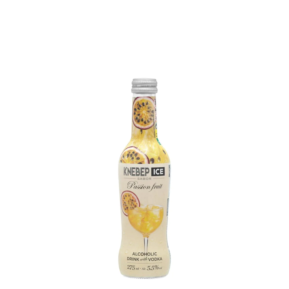 Prepared vodka drink passion fruit flavor Knebep