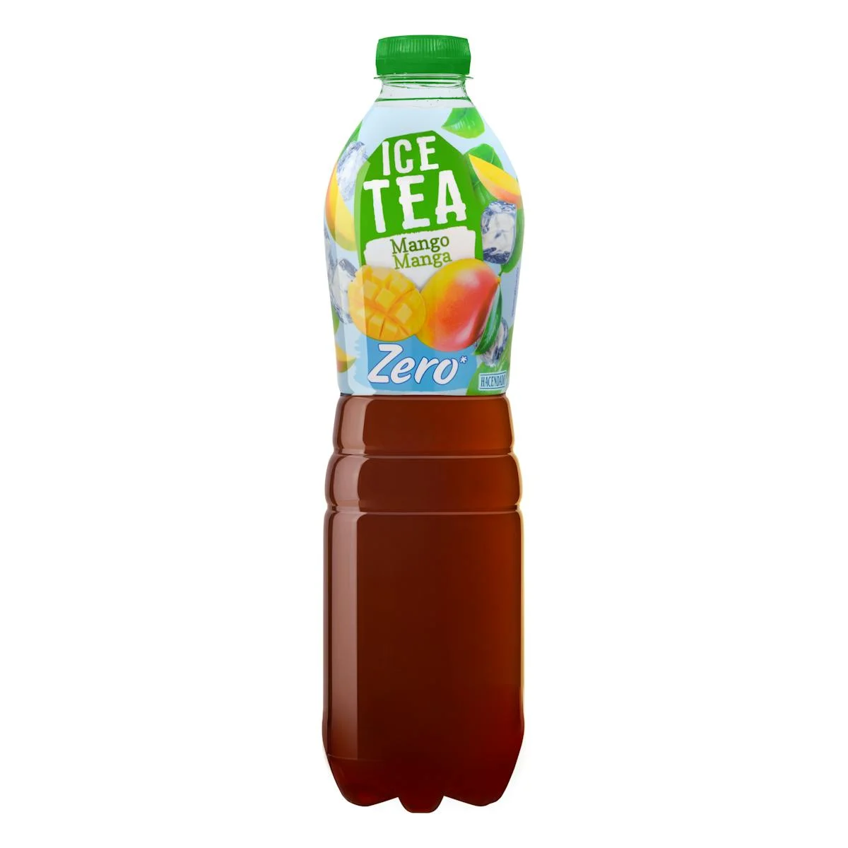 Zero mango ice tea soft drink Hacendado