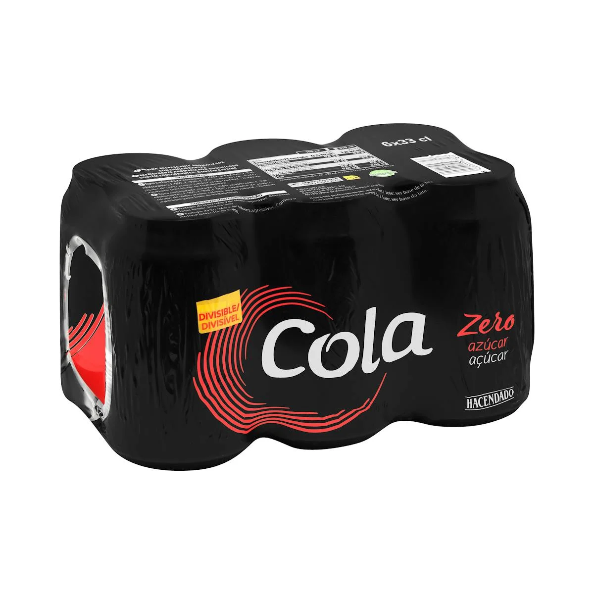 Refresc cola Hacendado zero sucre