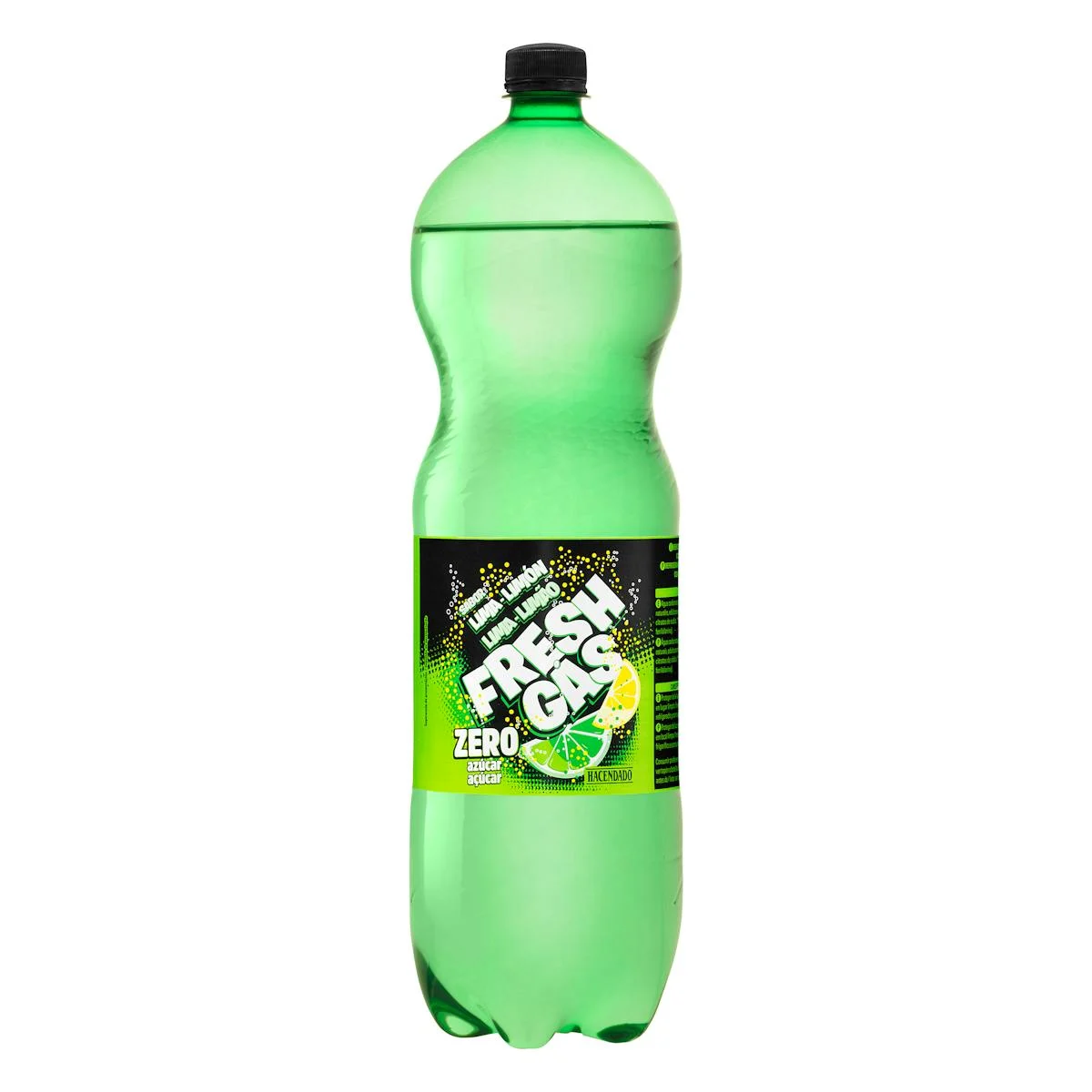 Zero sugar lemon and lime soft drink Hacendado