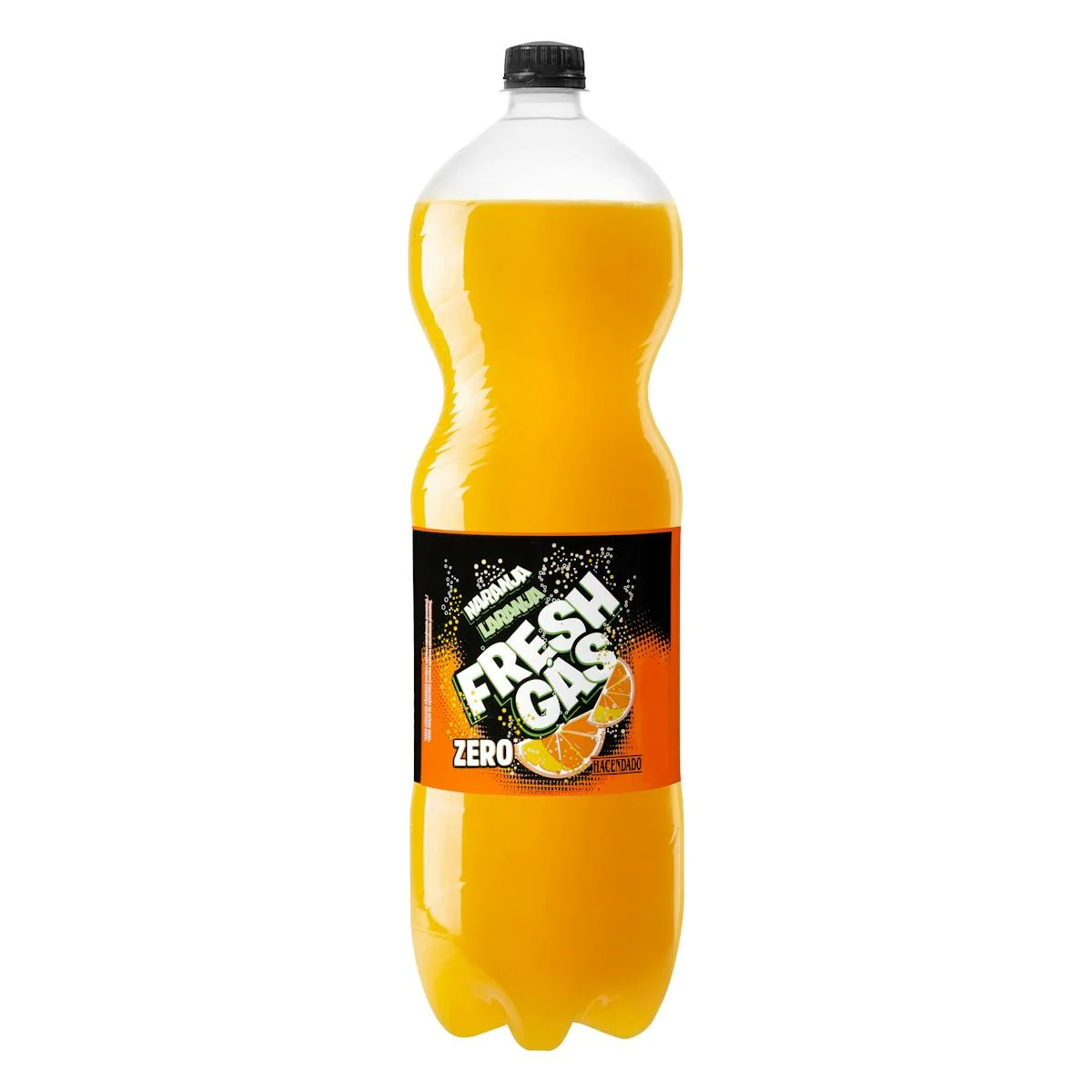 Orangenlimonade Hacendado zero fresh gas