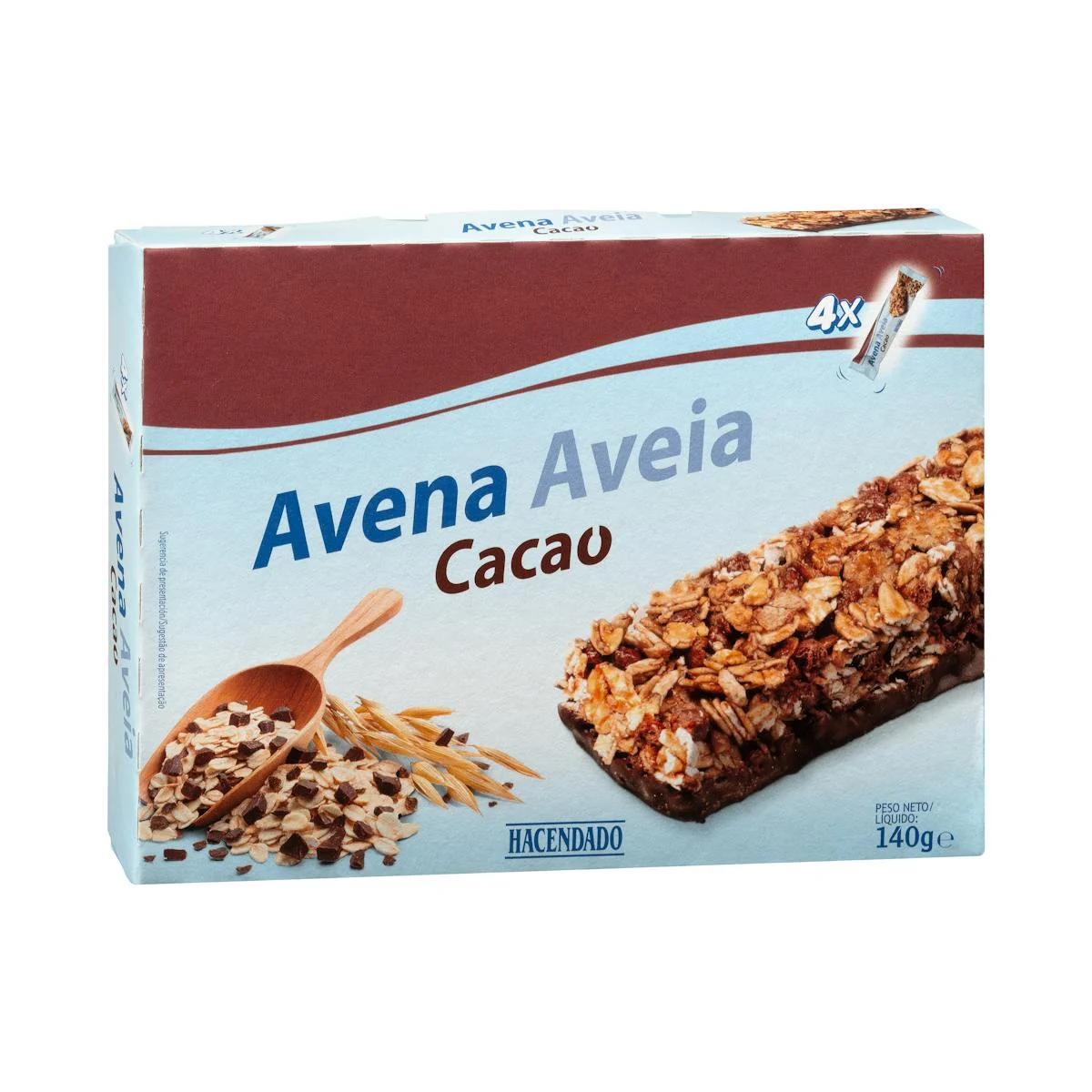 Cereal bars with oat and chocolate Hacendado