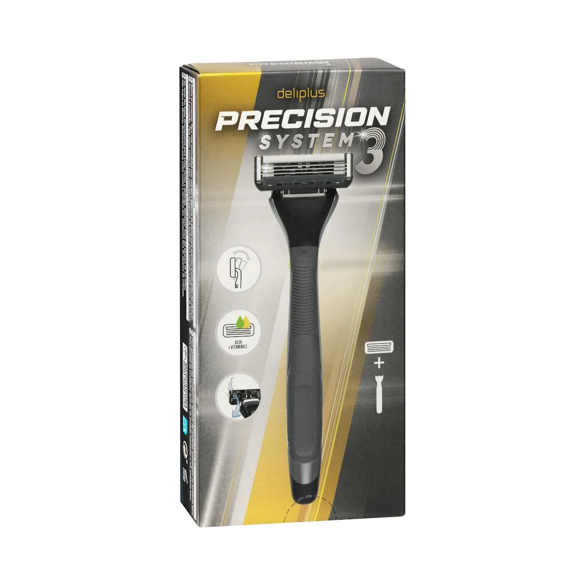 Precision System 3 blades rechargeable razor Deliplus