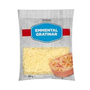 Emmental cheese grated for au gratin dishes Hacendado