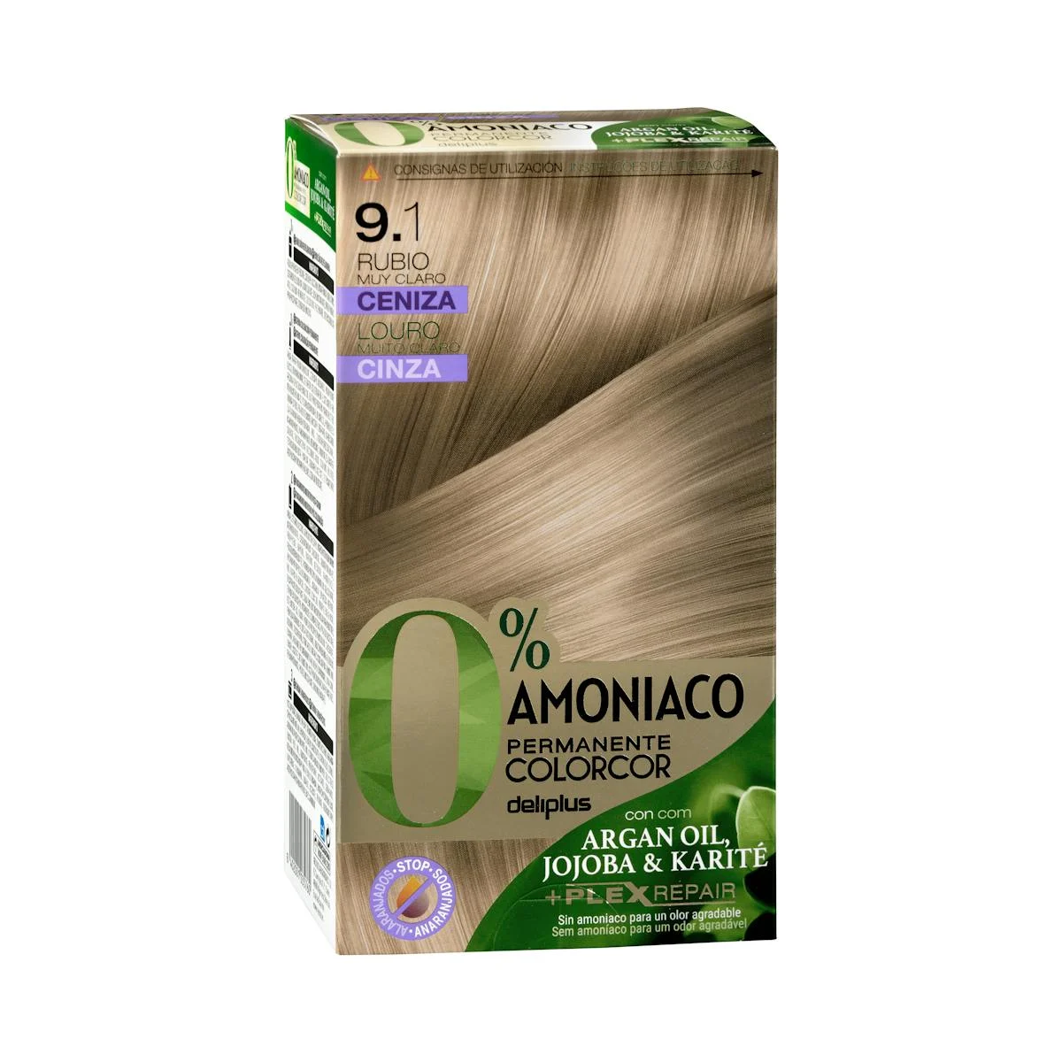 Colorcor Permanent dye 9.1 very light ash blonde 0% ammonia