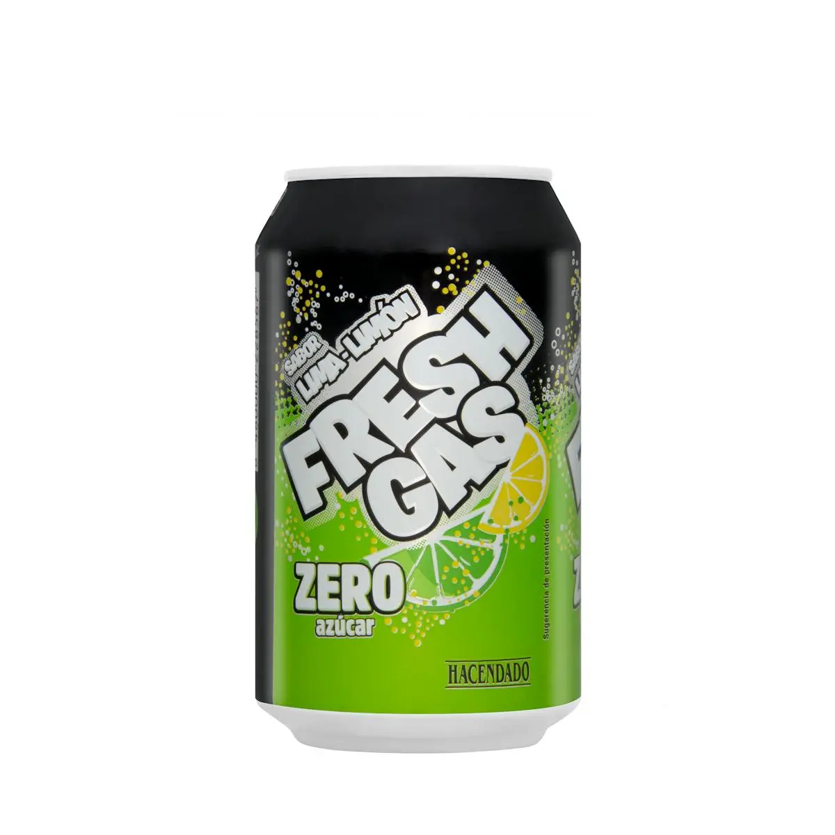 Zero sugar lemon and lime soft drink Hacendado