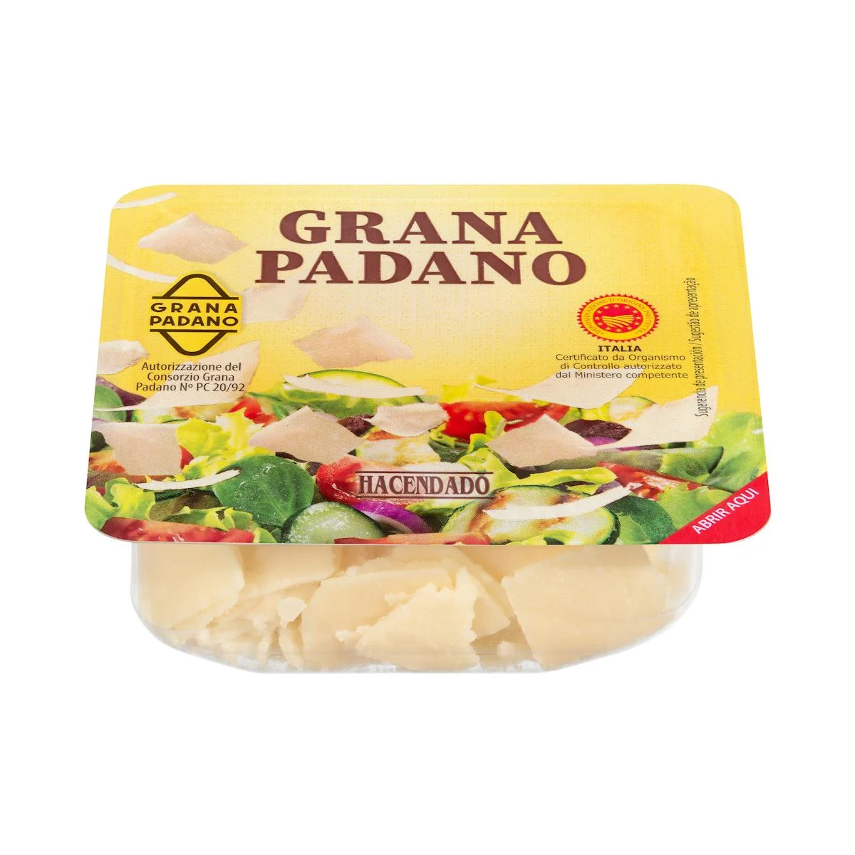 Formatge grana padano Hacendado en escates