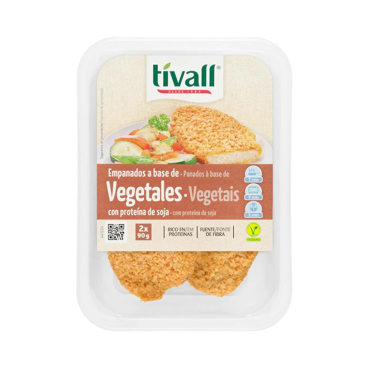 Panierte Gemüseprodukte mit Sojaprotein Tivall