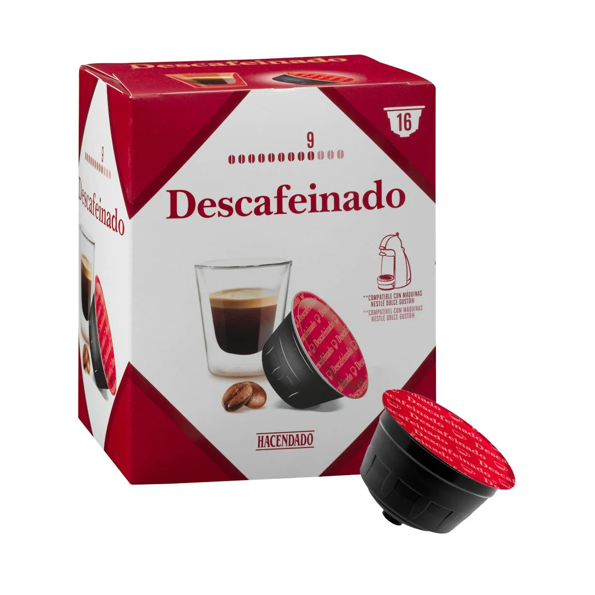 Decaf coffee pods Hacendado