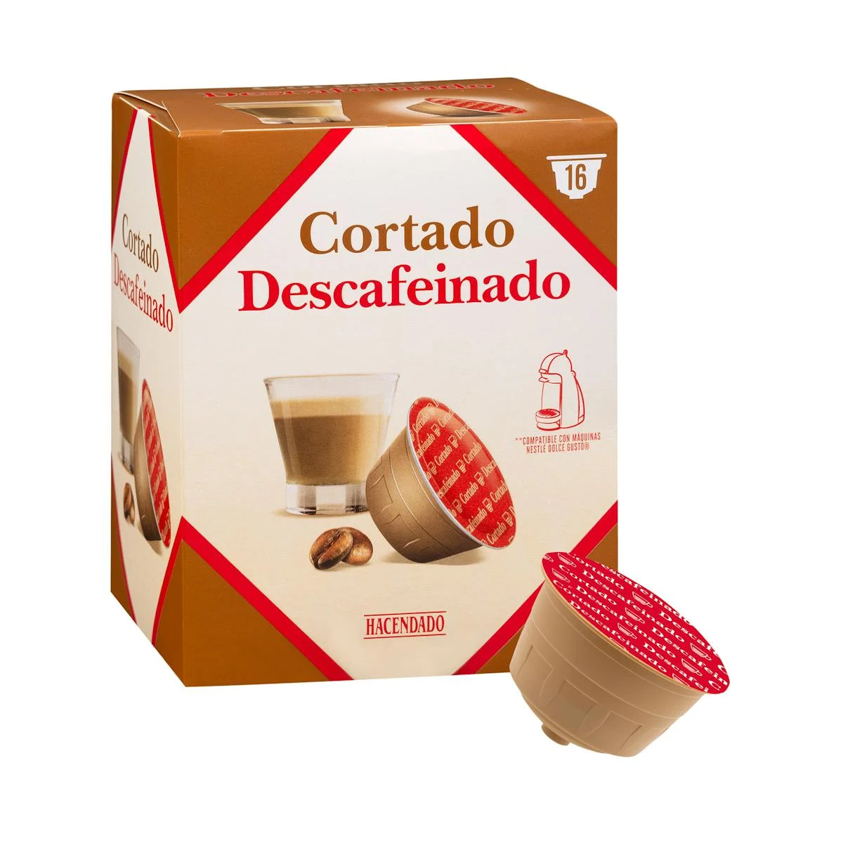Decaf cortado pods Hacendado