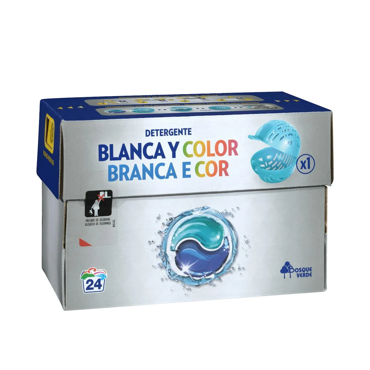 Capsules de lessive pour linge blanc et couleur Bosque Verde