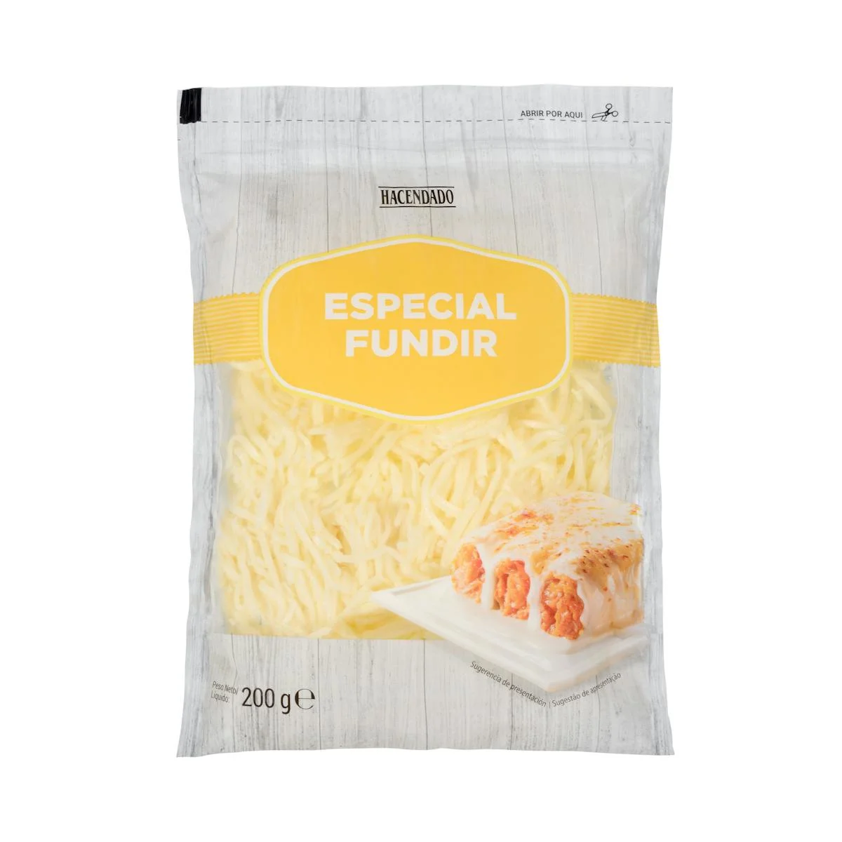 Fromage râpé spécial à fondre, mélange Hacendado