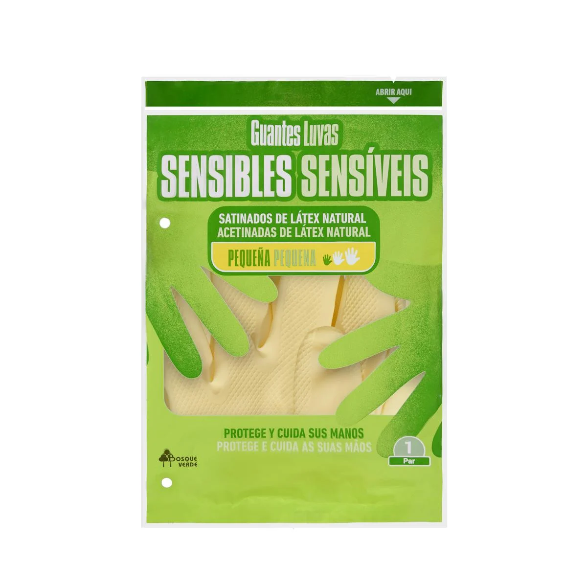 Small size latex gloves Bosque Verde