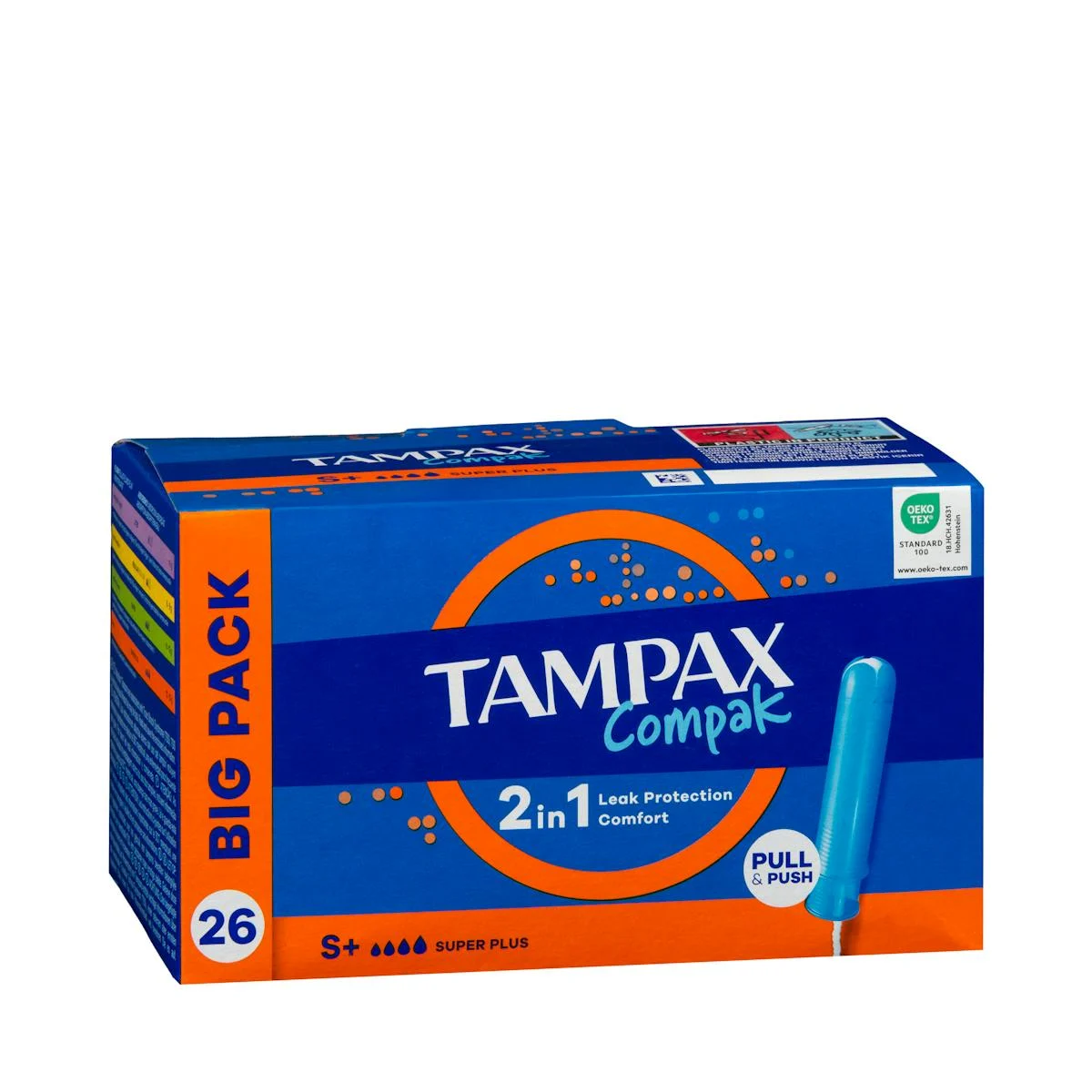Super plus Compak tampons with applicator Tampax