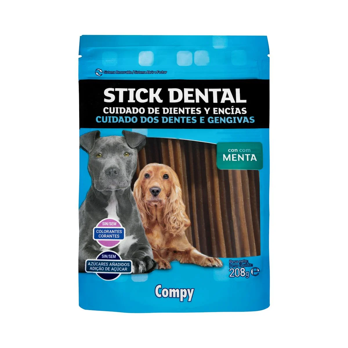 Bâtonnet dentaire à la menthe pour chiens adultes Compy