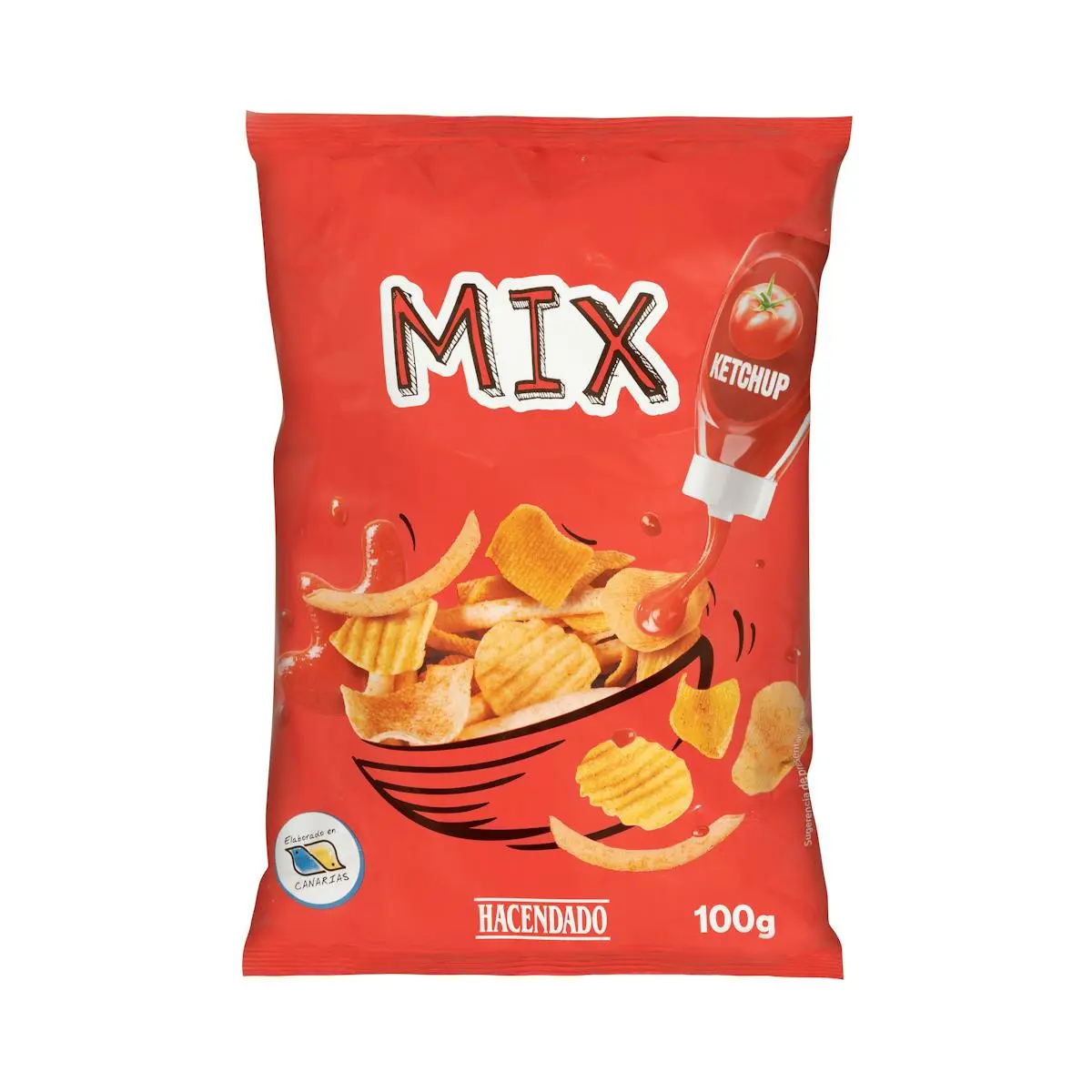 Potato Mix snack ketchup flavour Hacendado