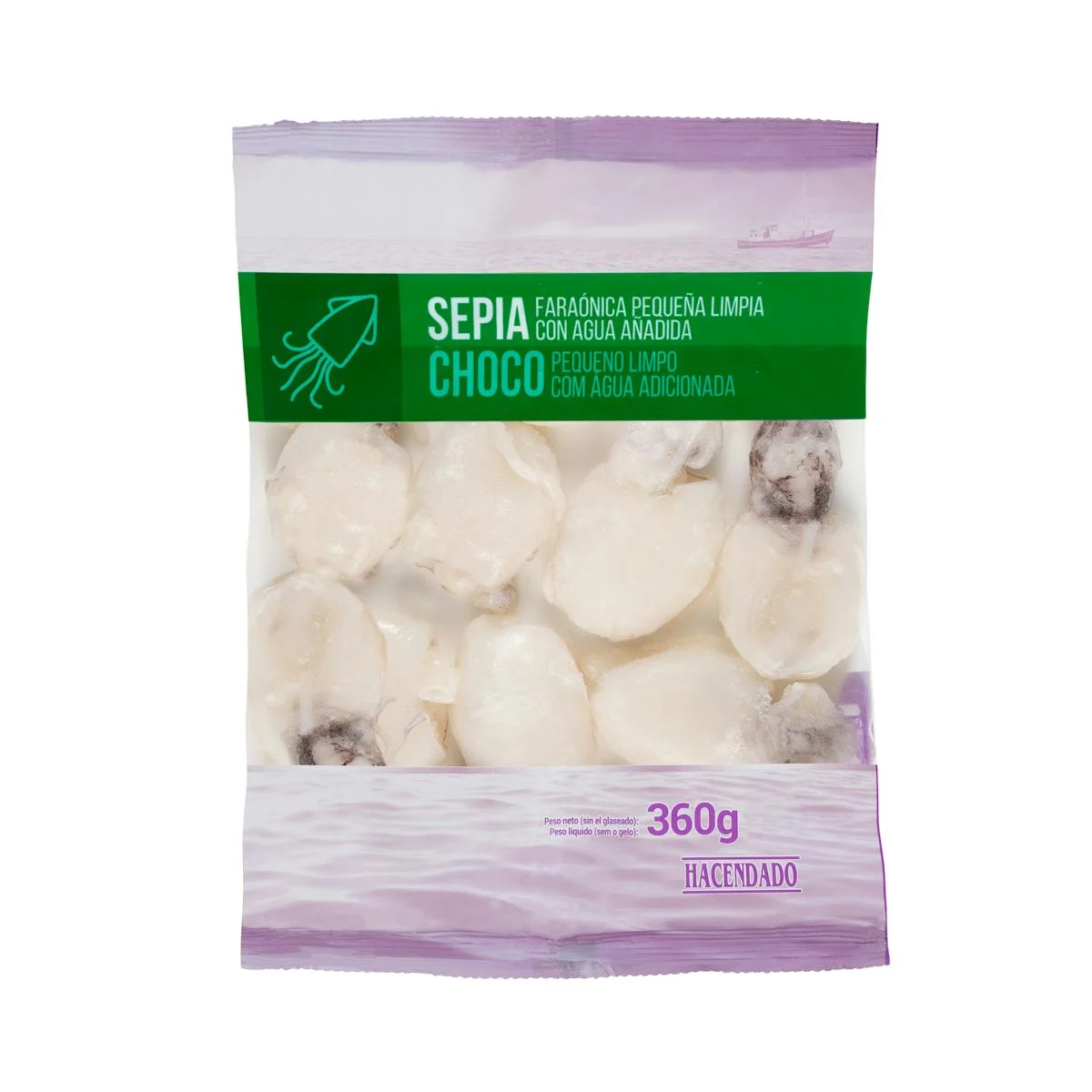 Frozen small cleaned cuttlefish Hacendado