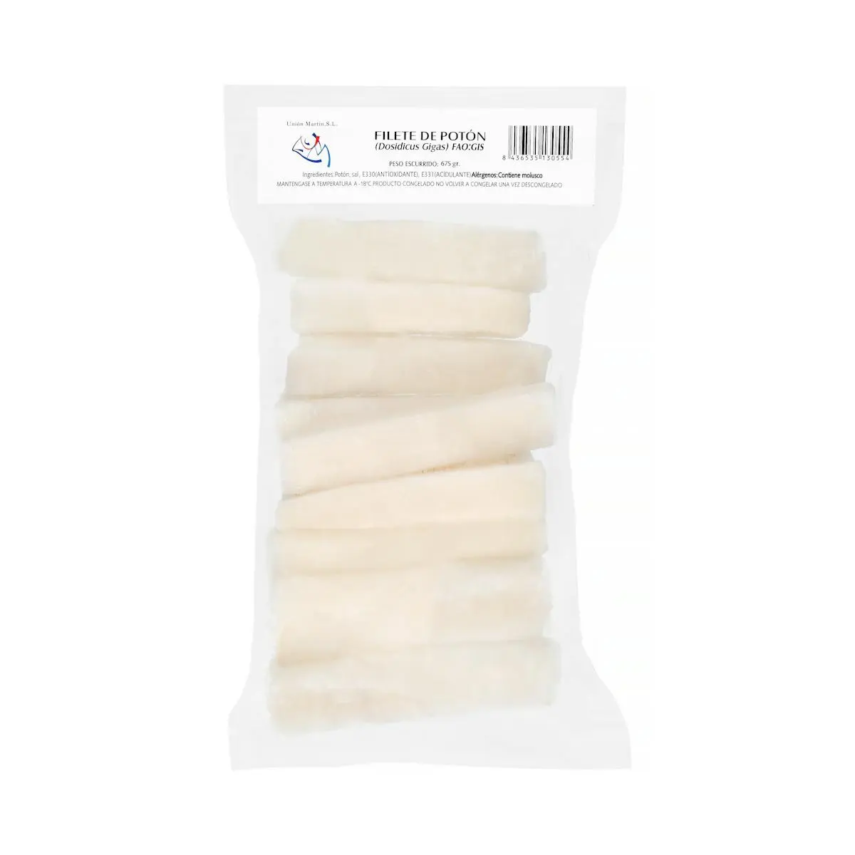 Squid steaks deep frozen Unión Martín