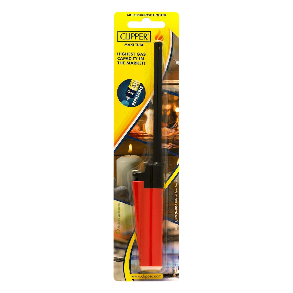 Refillable long kitchen lighter Clipper