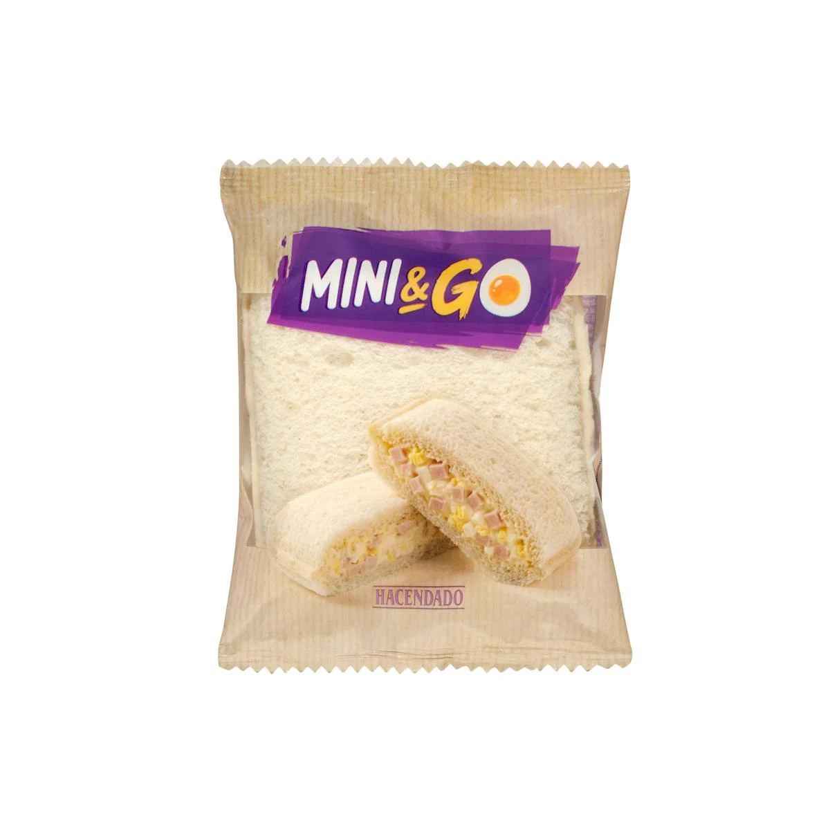 Mini sandvitx de gall dindi i ou regirat Mini & Go Hacendado