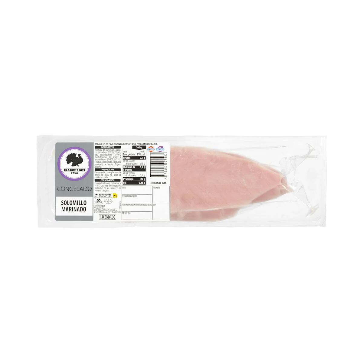 Gefrorenes mariniertes Putenfilet