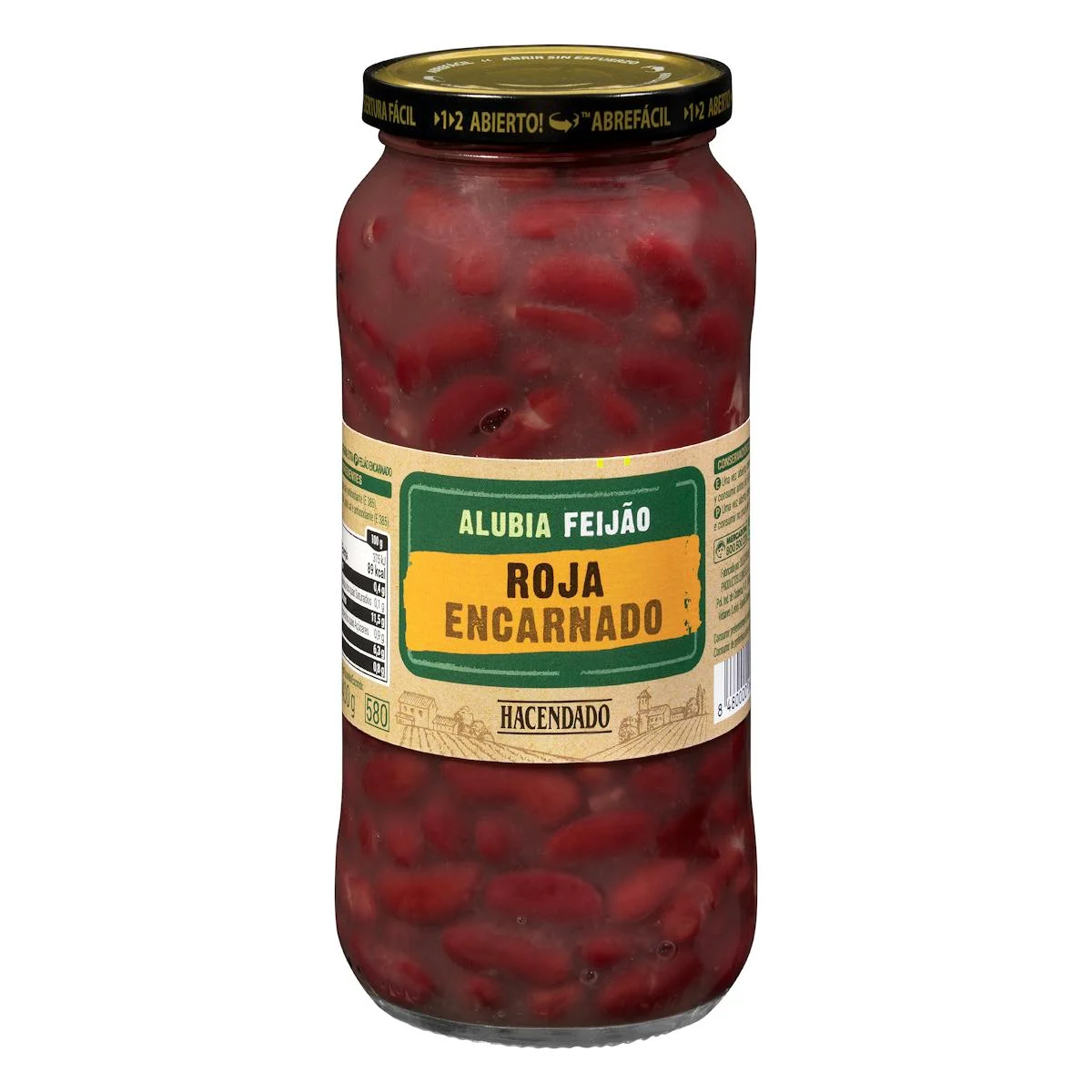 Cooked red kidney beans Hacendado