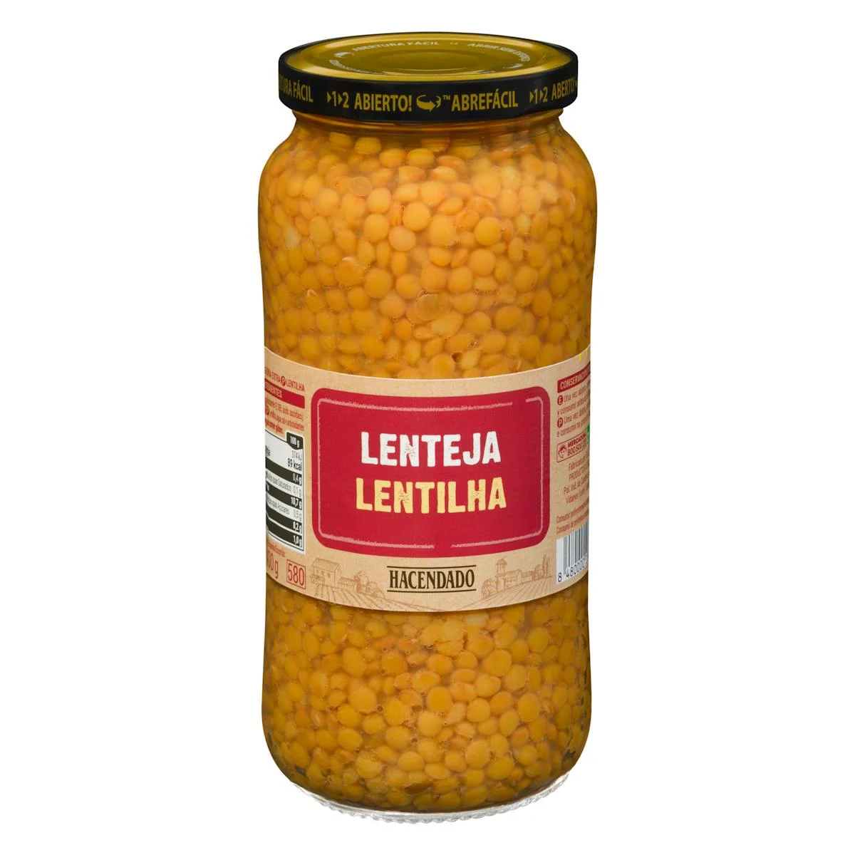 Lentilles cuites Hacendado