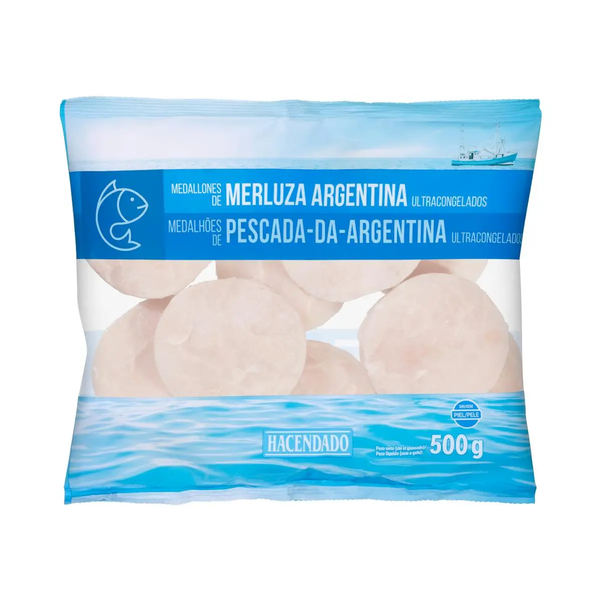 Médaillons de merlu d’Argentine Hacendado surgelés