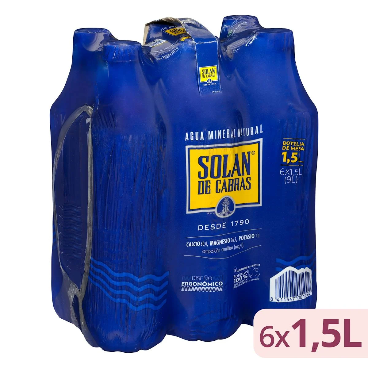Großes Mineralwasser Solán de Cabras