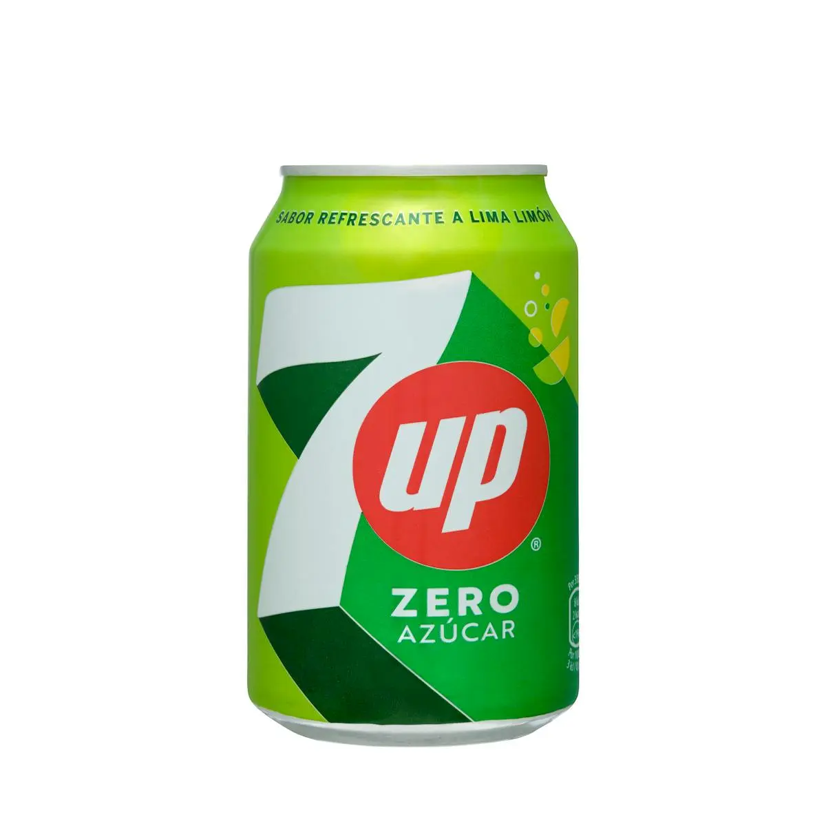 Zero sugar lemon and lime soft drink 7 Up