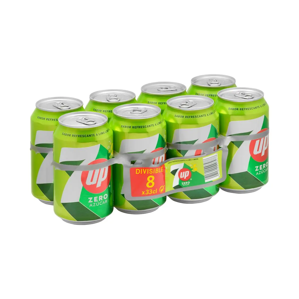 Refresco lima limón 7 Up zero azúcar