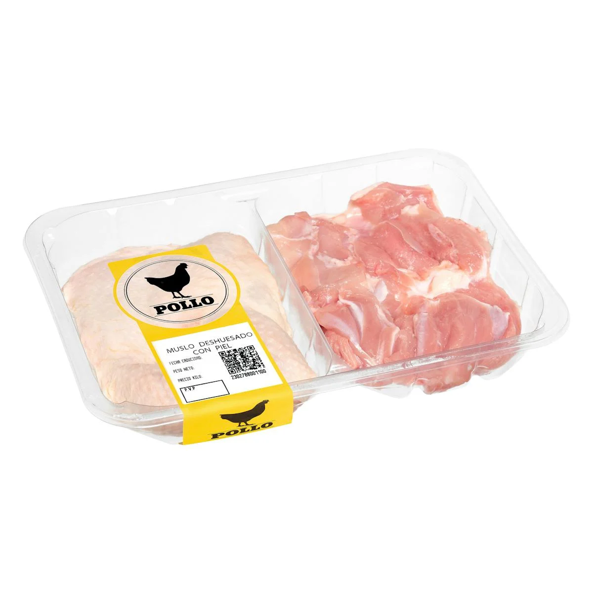 Cuisses de poulet désossées avec peau