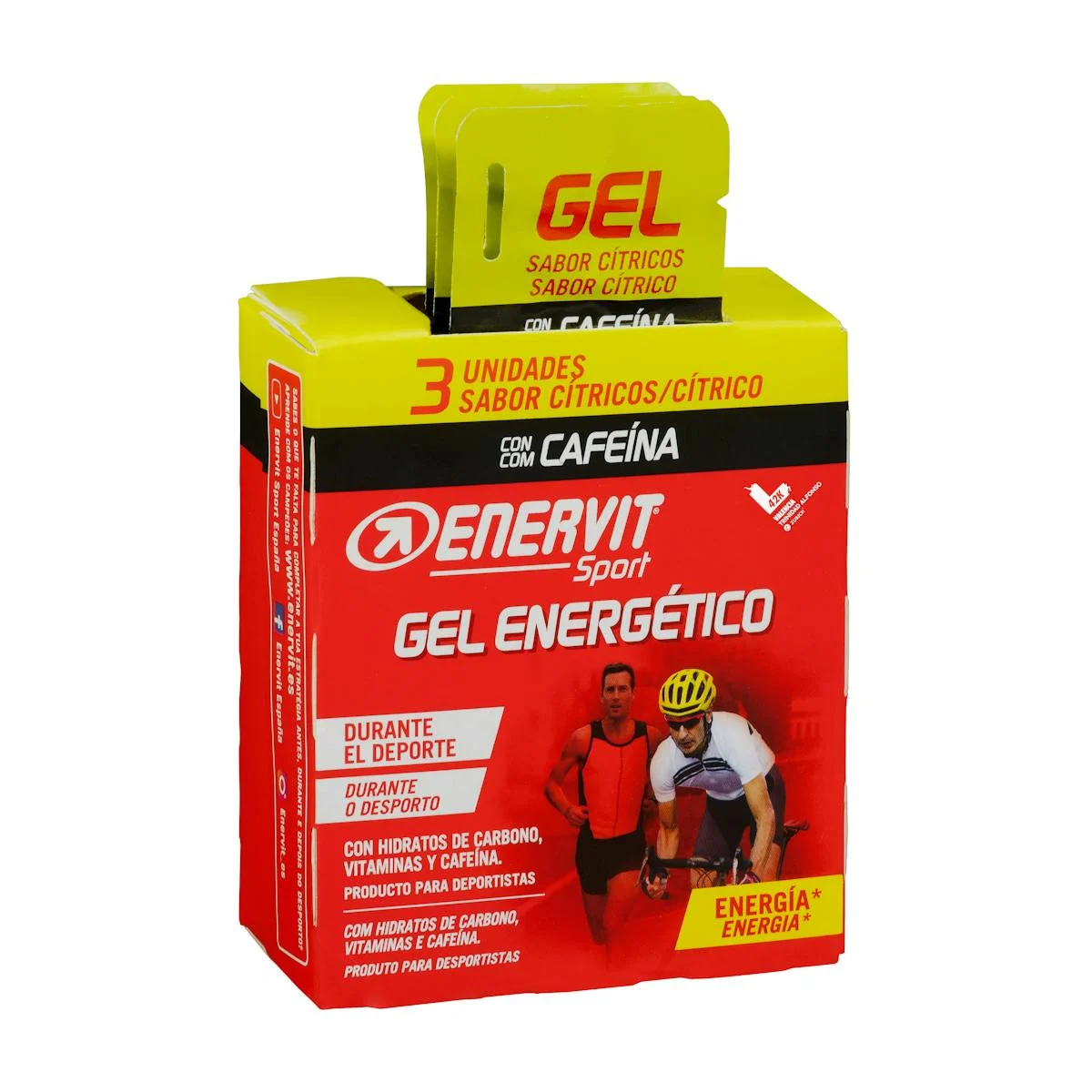Gel energètic amb cafeïna Enervit Sport gust cítrics