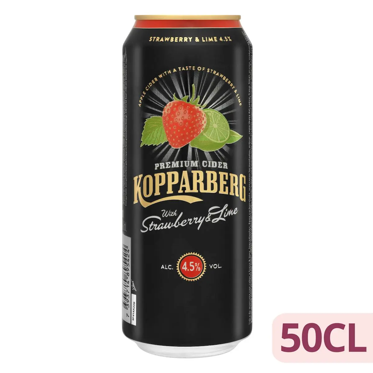 Sparkling premium cider strawberry and lime flavour Kopparberg