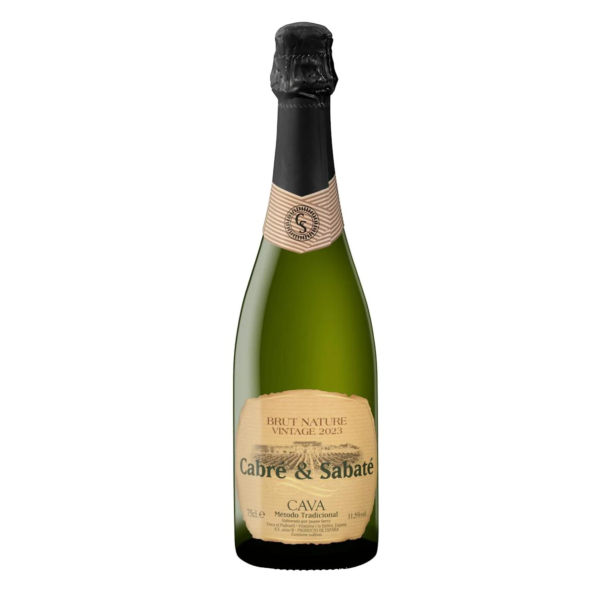 Cava brut nature millésimé Cabré & Sabaté
