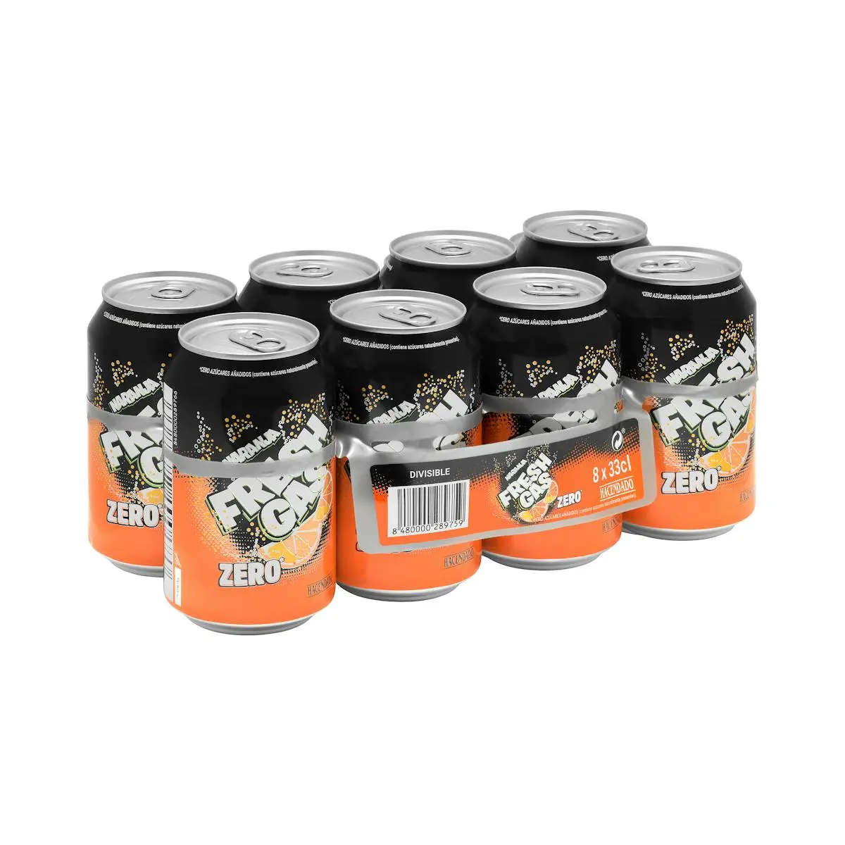 Zero Sparkling orange soft drink Hacendado