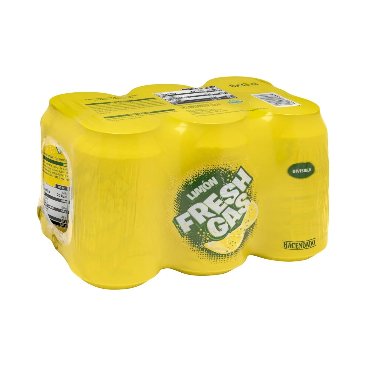Sparkling lemon soft drink Hacendado