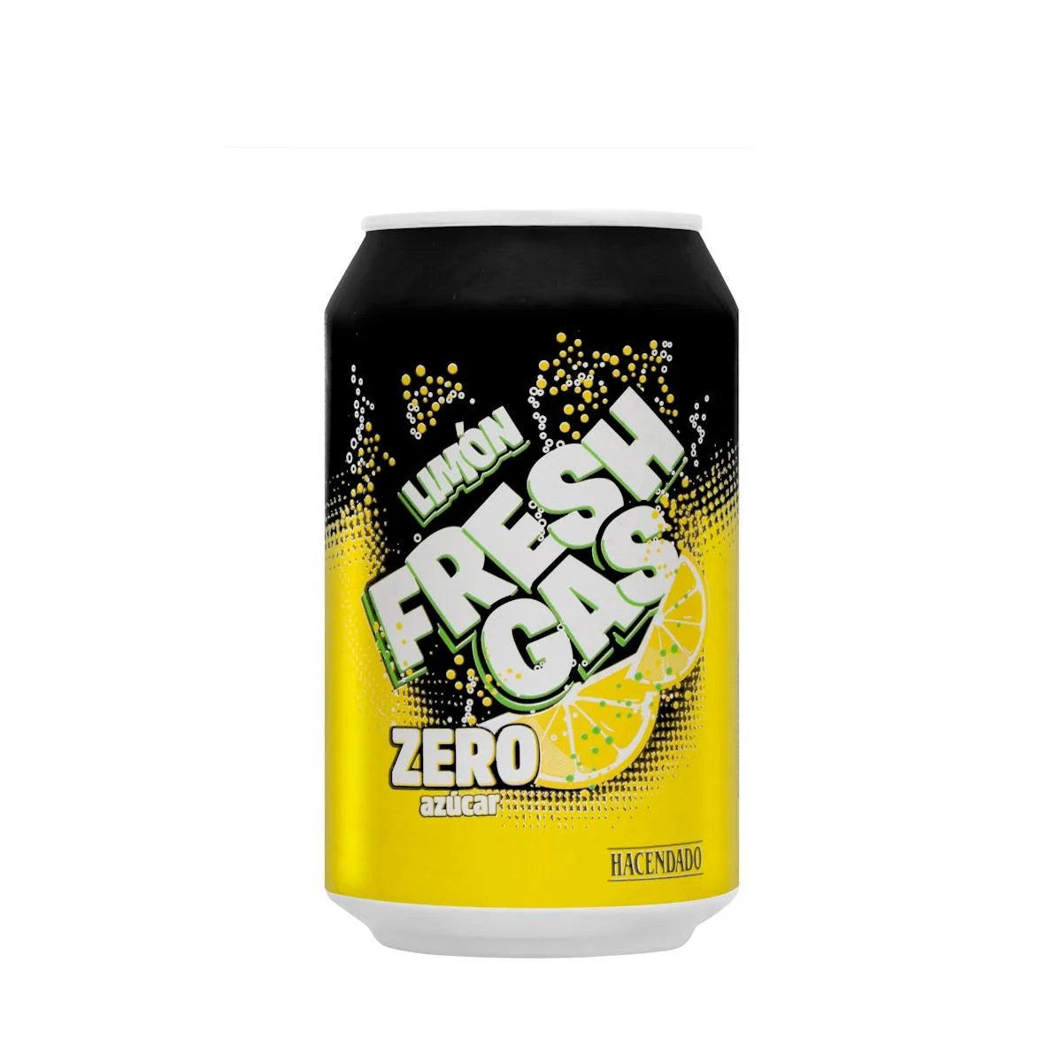 Zero sugar lemon soft drink Hacendado