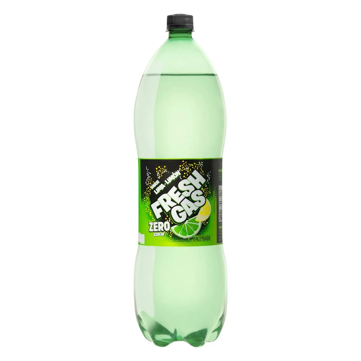 Zero sugar lemon and lime soft drink Hacendado