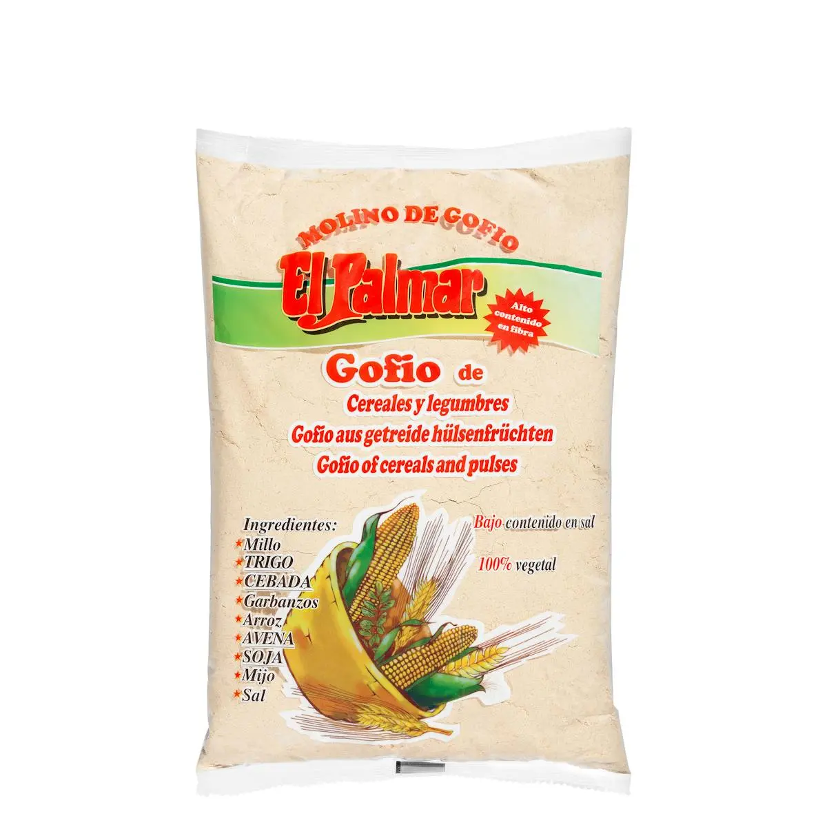 100% vegetable cereal and legume gofio El Palmar