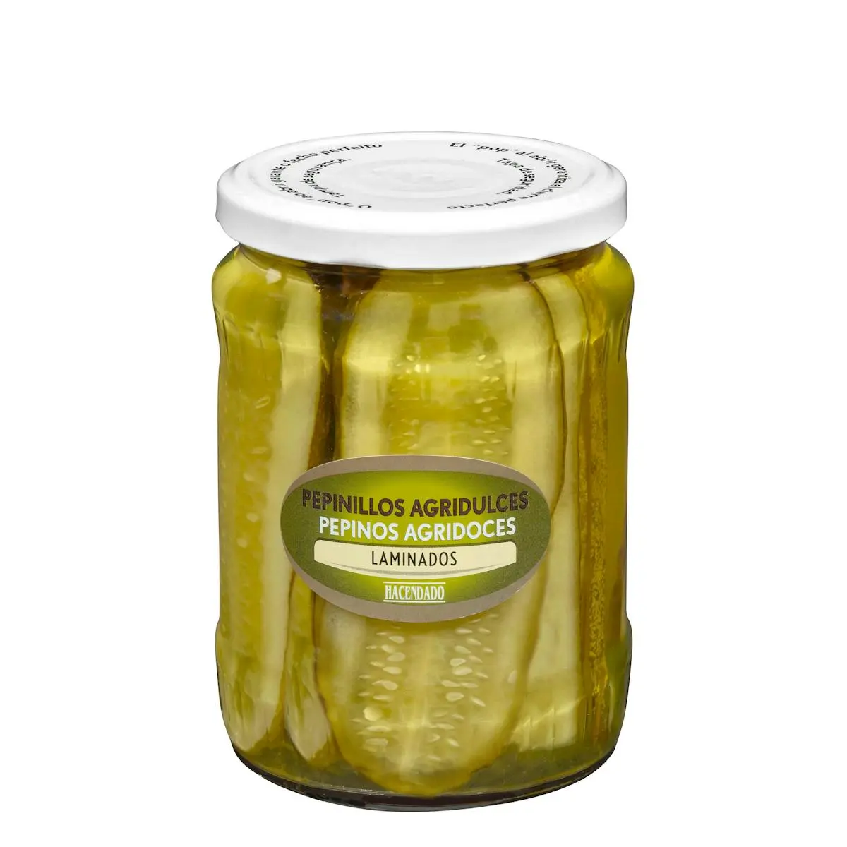 Cornichons aigres-doux en tranches Hacendado