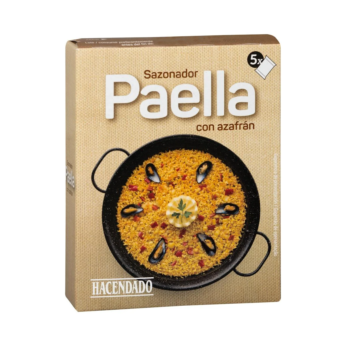 Paella-Gewürzmischung mit Safran Hacendado