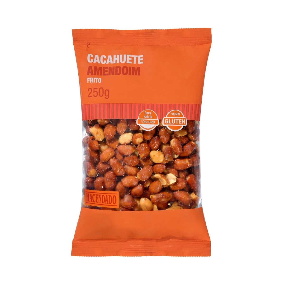 Salted fried peanuts with skin Hacendado