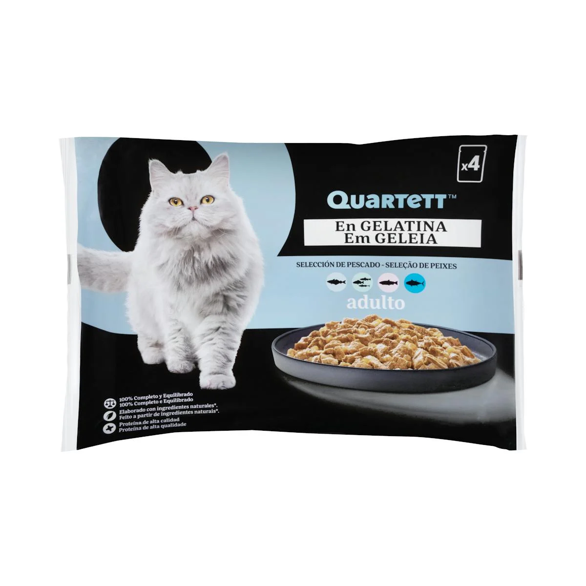 Fish selection gelatin adult cat Quartett