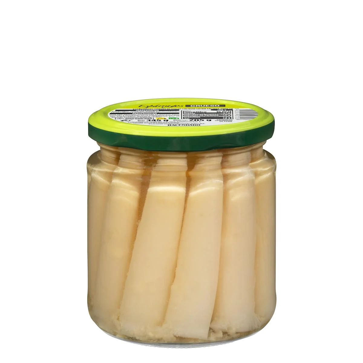 Kurzer, dicker weißer Spargel Hacendado