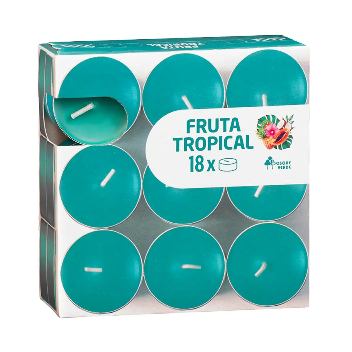 Espelma perfumada Fruita Tropical Bosque Verde