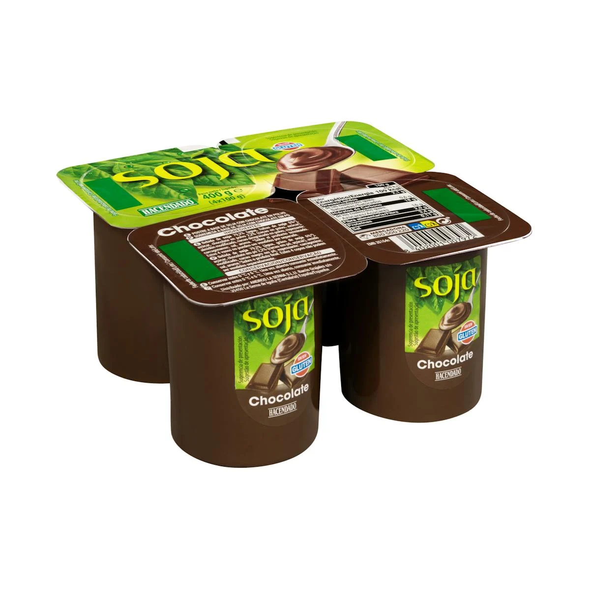 Postre de soja gust xocolata Hacendado